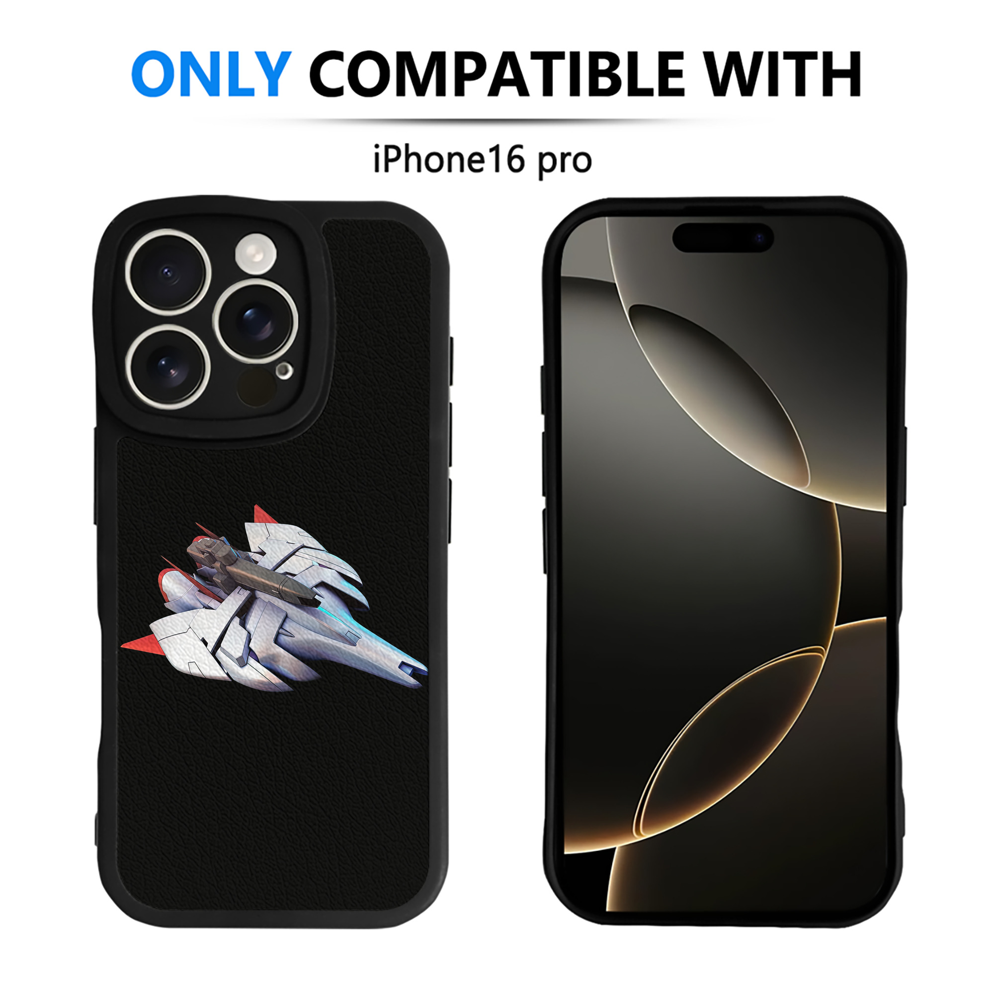 （画像用） 機動戦士ガンダム Mobile Suit Gundam 【iPhone 16シリーズ対応】シリコンスマホケース（レザー調） 材質：シリコン